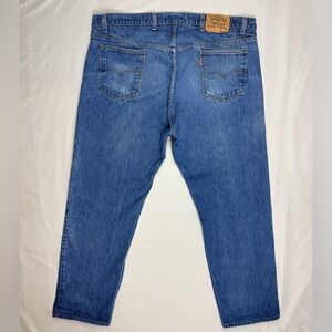 Vtg Levis Orange Tab Straight Leg Jeans 46 x 29 Blue 80s 20505 0217 Denim C8